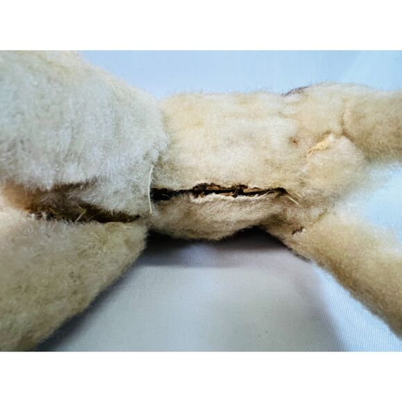 VINTAGE WIRE FOX TERRIER DOG CHILD'S PULL TOY CLOTH FUR BODY ON WHEELS - Picture 9 of 11